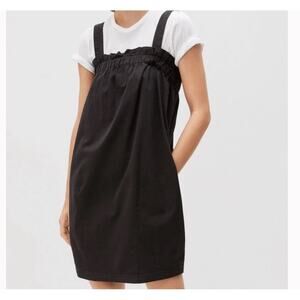 Everlane Women's Organic Cotton Paperbag Mini Dress - Black - Small